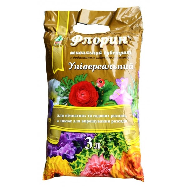 Земля / субстрат, універсальний, Флорин, 3л
